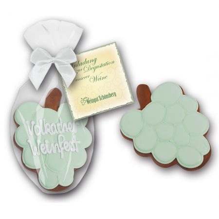 Weintrauben - Lebkuchen mit Karte