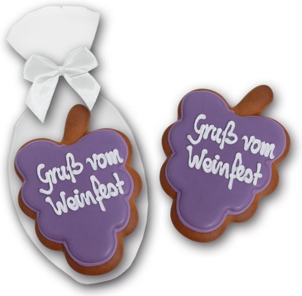 Weintrauben - Lebkuchen mit Karte – Bild 2