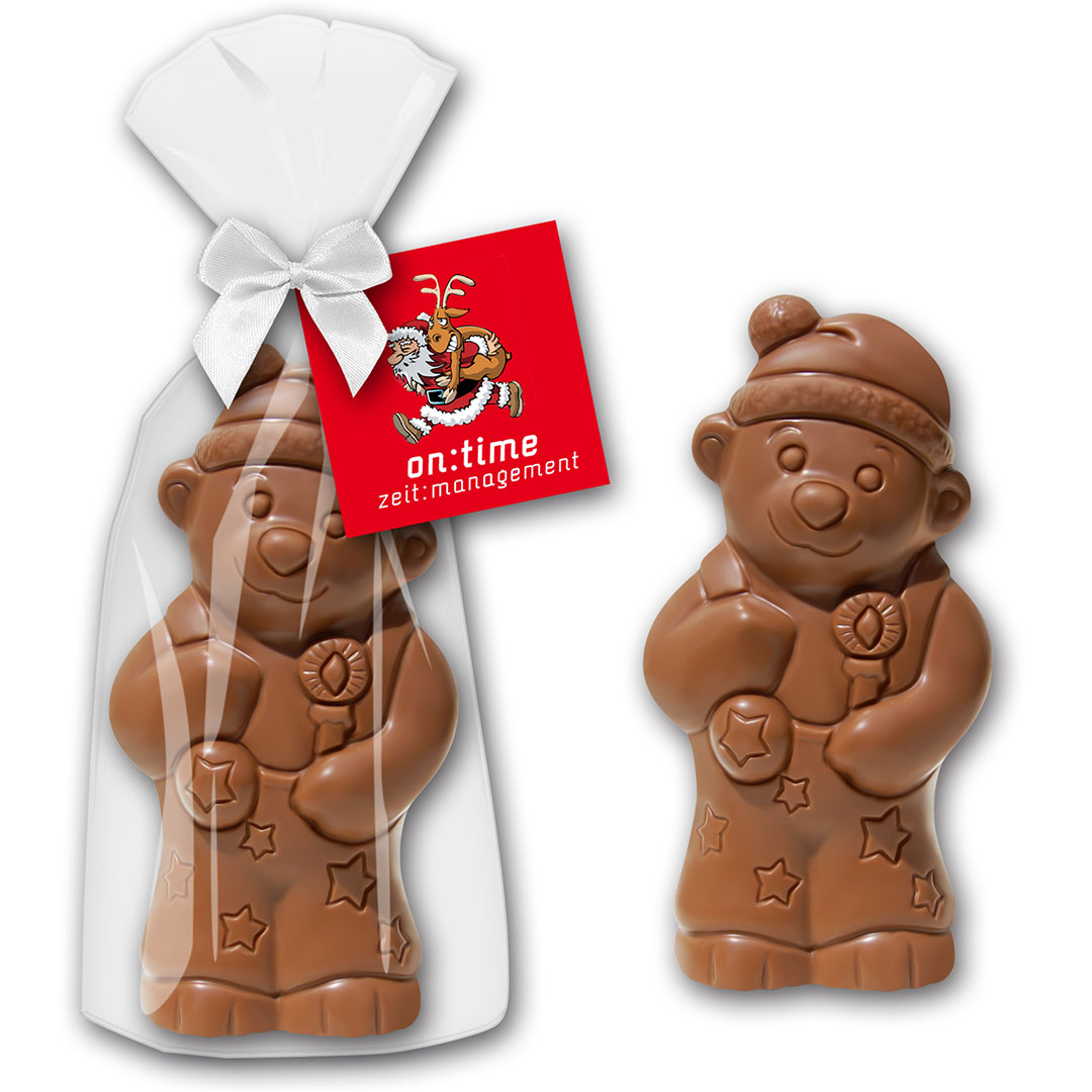 Hohlfigur Weihnachtsbärchen 140g