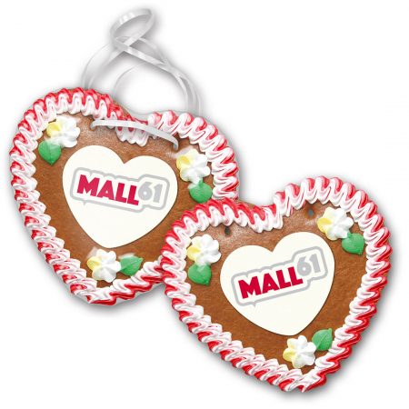 Lebkuchenherz Größe 45 mit Herzpapieraufleger