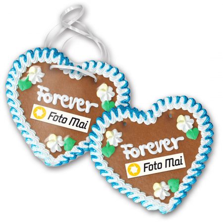 Lebkuchenherz Größe 45 mit Papierlogo