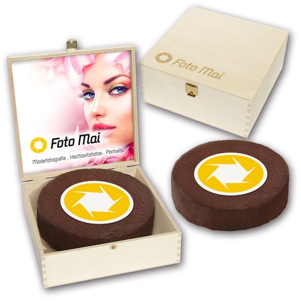Torte mit Firmenlogo rund 250g