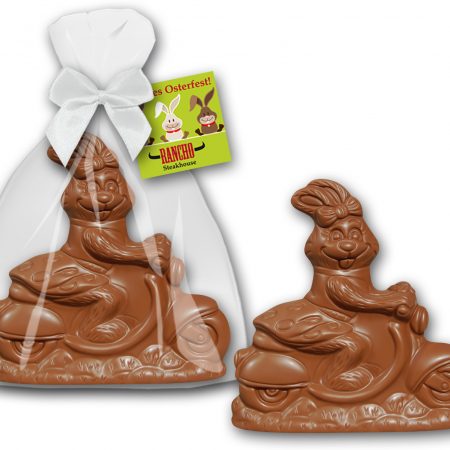 Osterhasenmädchen auf Roller