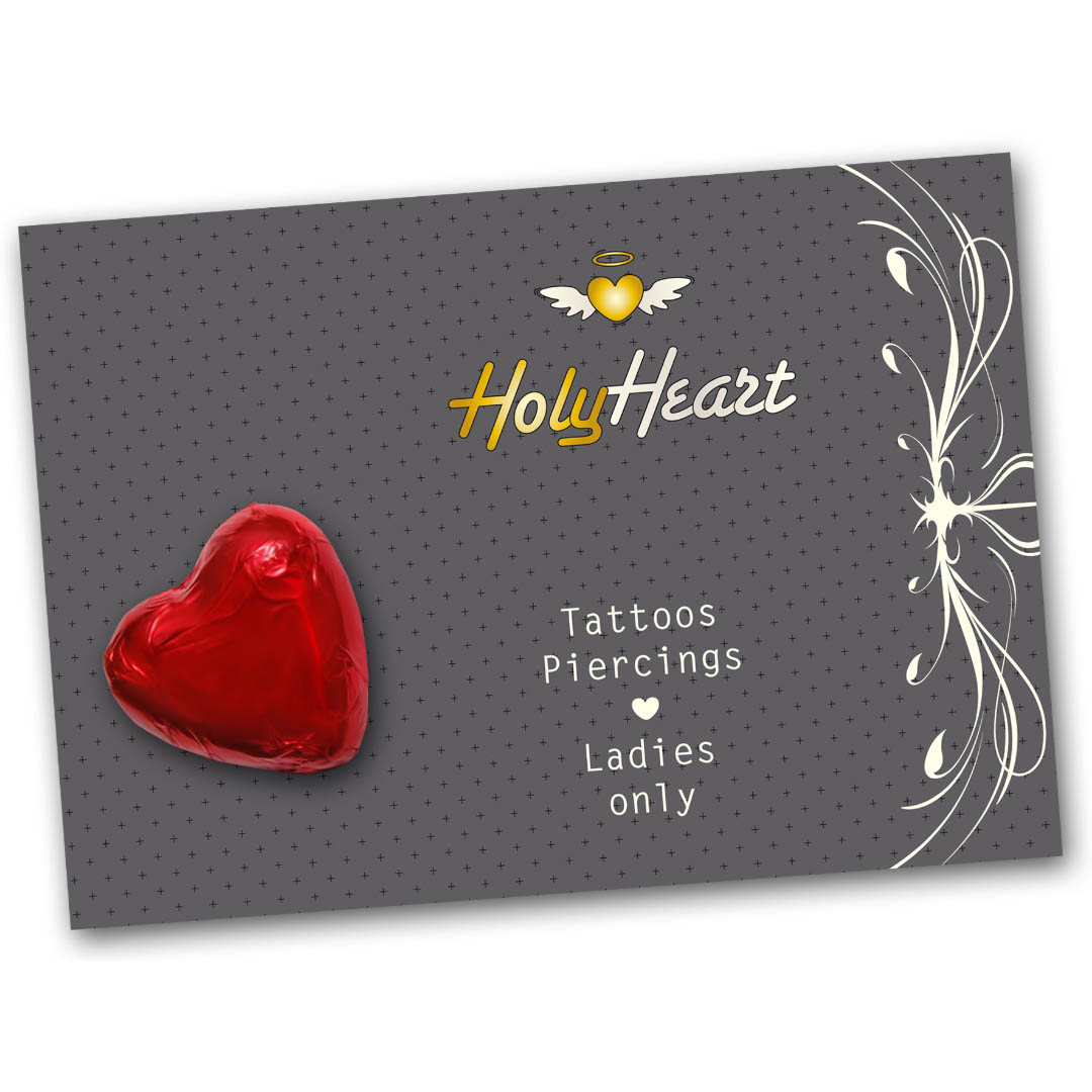 Grußkarte mit Schokoherz 7,5g