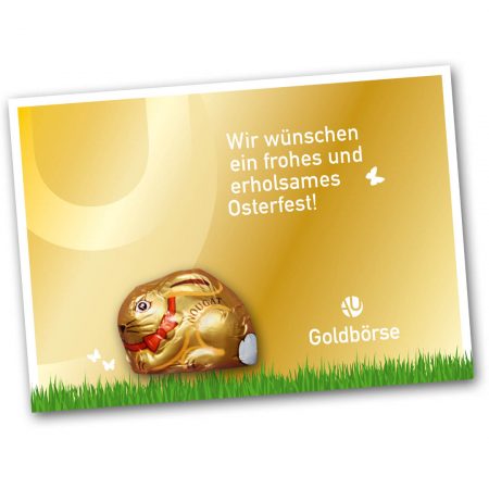 Grußkarte mit Osterhase