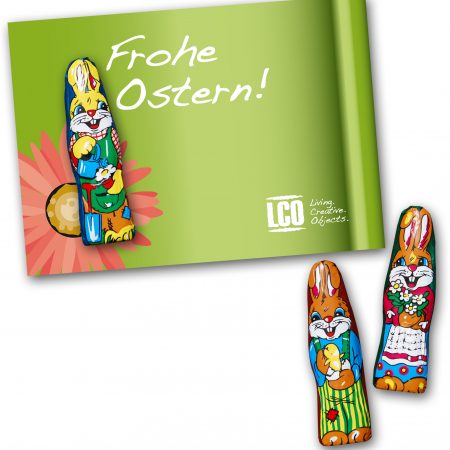 Grußkarte mit Osterhase