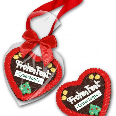 Weihnachts - Printenlebkuchenherz groß