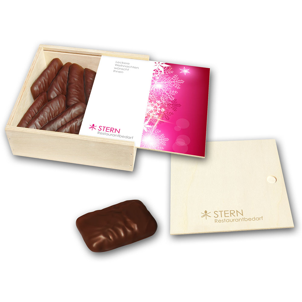 Saftprinten in Schmuckholzkiste