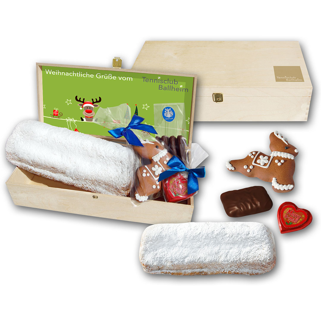 Präsentkiste Christstollen 1000g