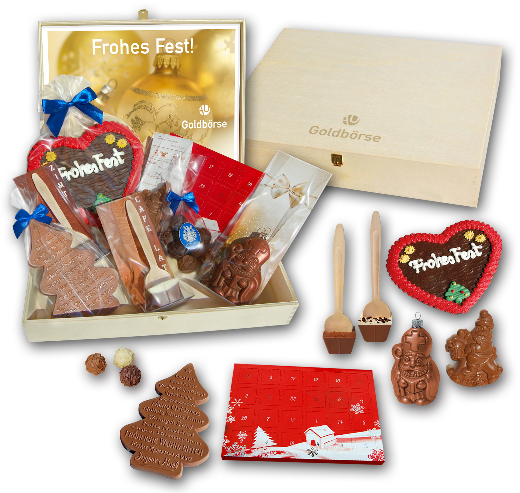 Präsentkiste " Frohes Fest "