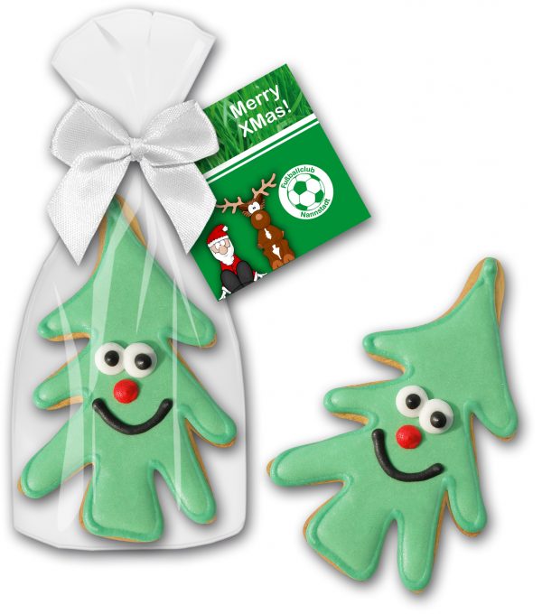 Cookie Tannenbaum mit Gesicht