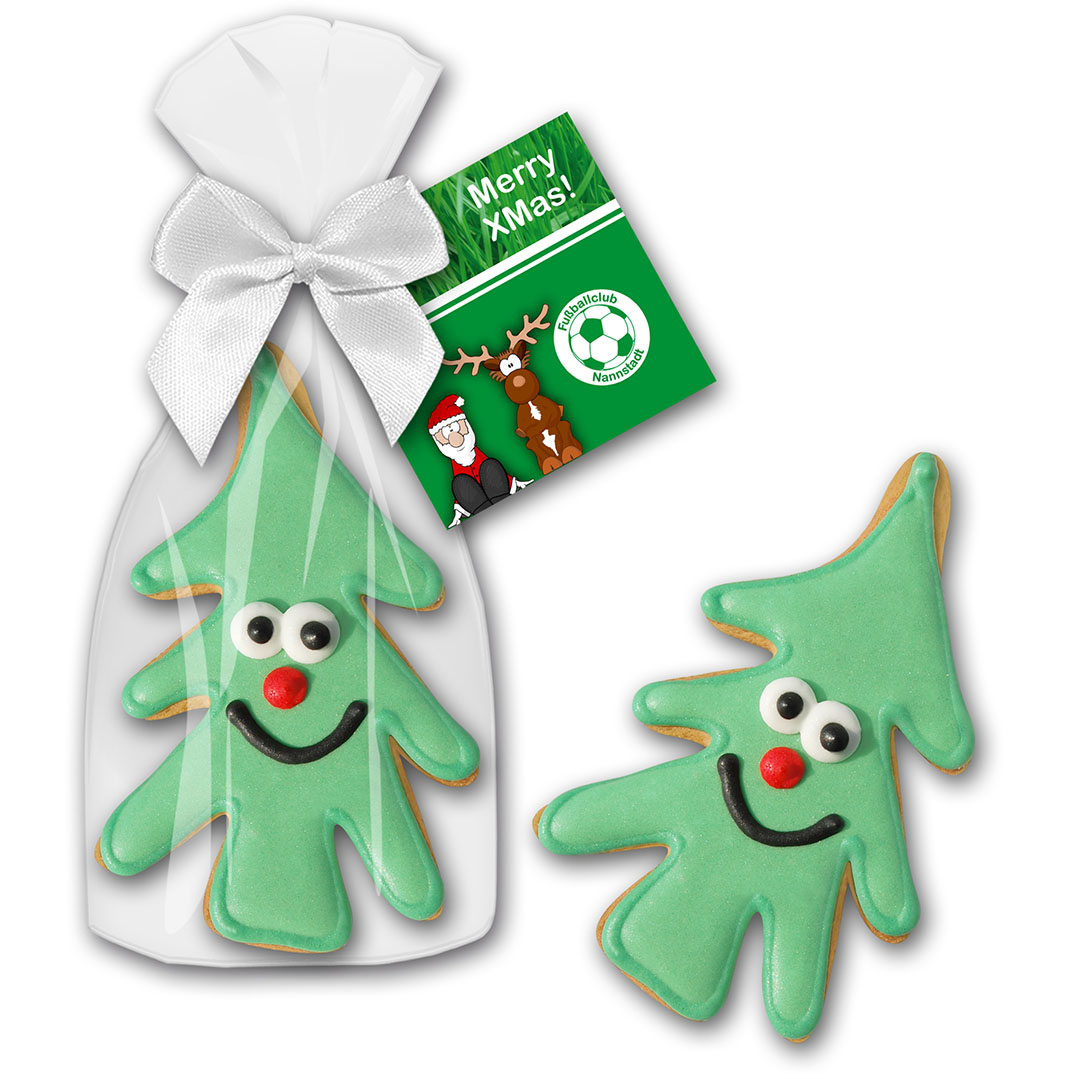 Cookie Tannenbaum mit Gesicht