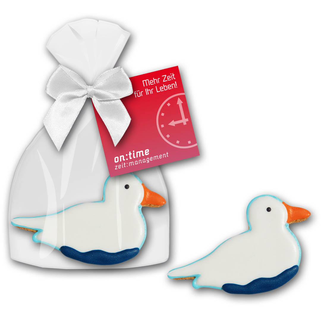 Cookie Möwe schwimmend