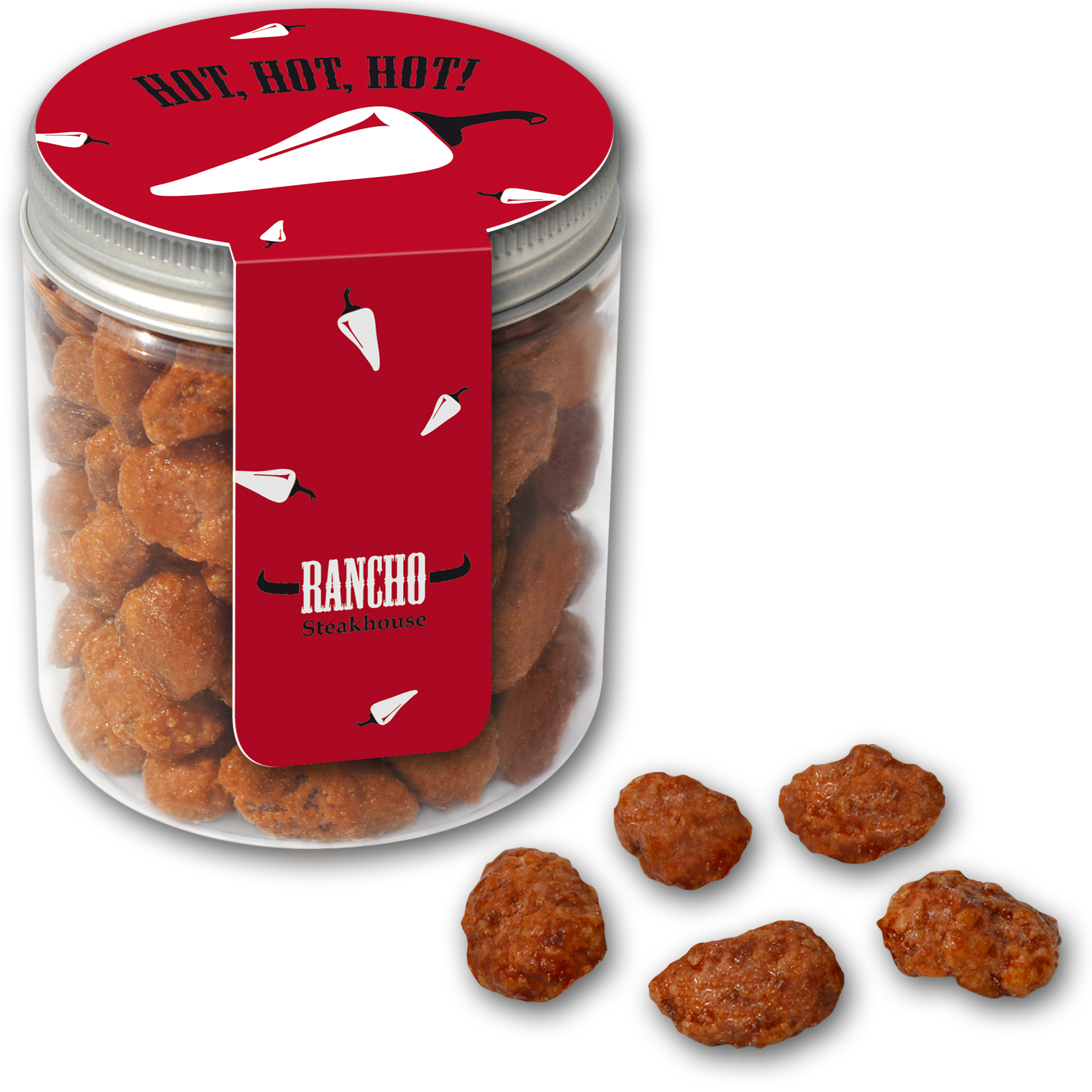 Gebrannte Chilimandeln im Midi Tin