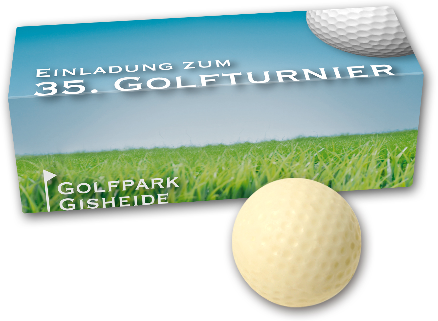 Schoko Golfballset 3er