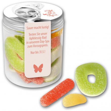 Saure Fruchtgummimischung in Midi Tin