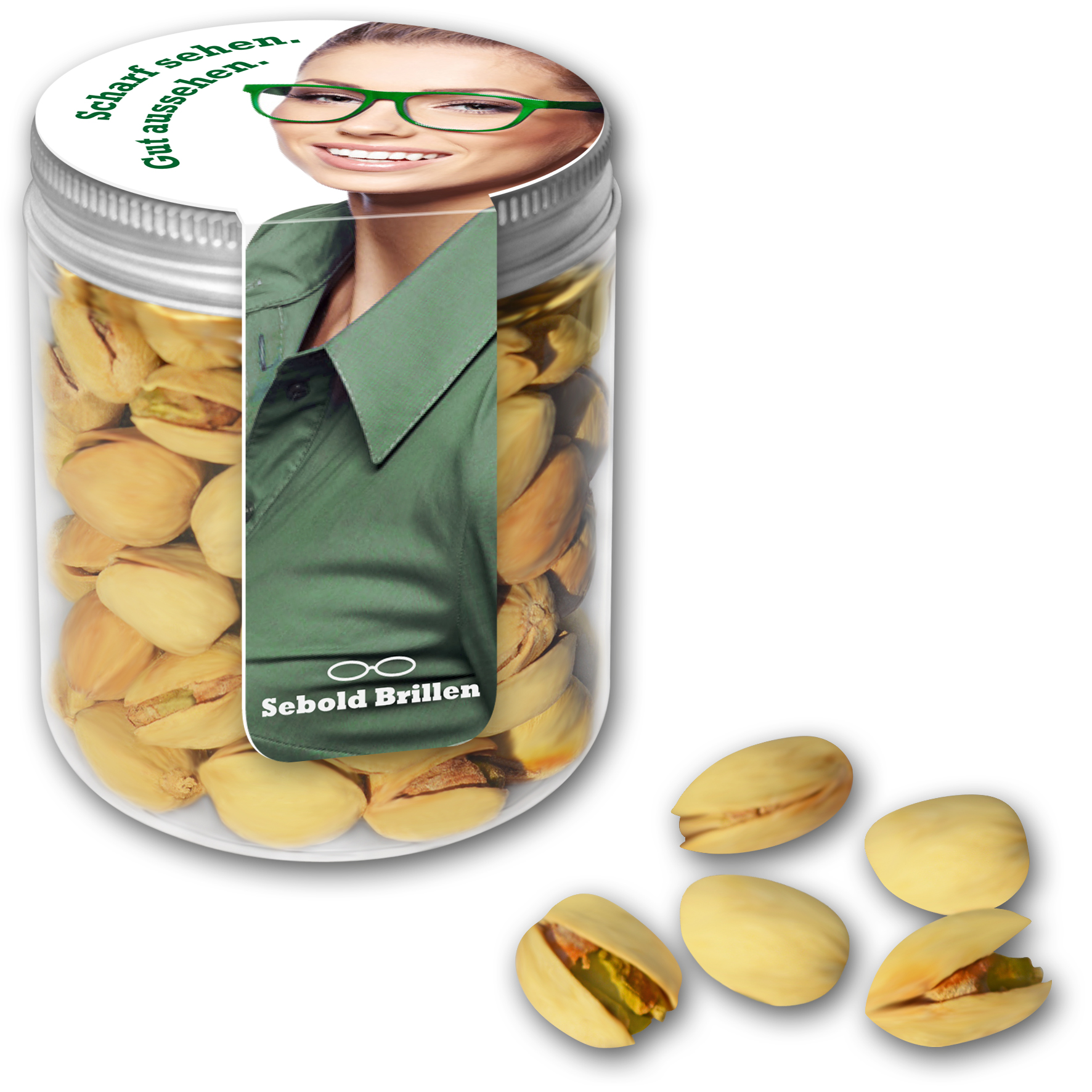 Gebrannte gesalzene Pistatien in Midi Tin