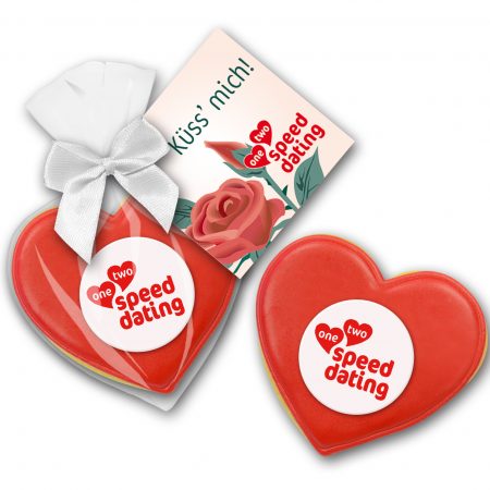 Cookie Herz mit Logo