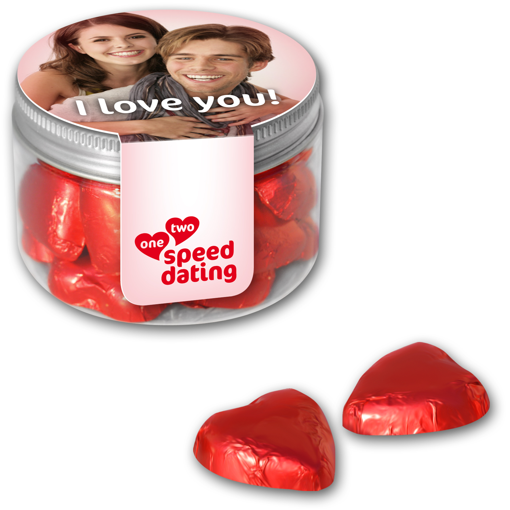 Mini Tin Schokoherzen