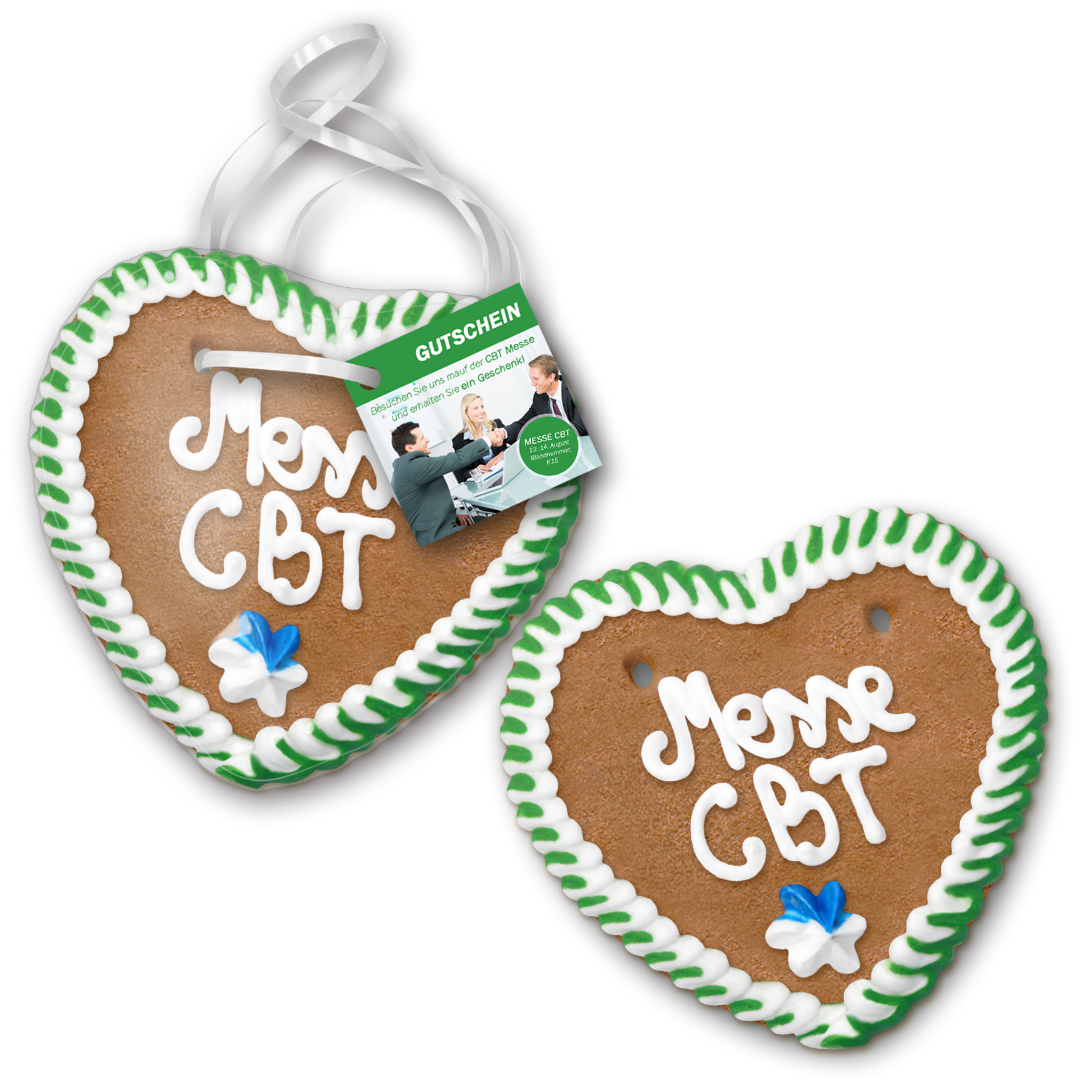 Bedruckte Karte für Lebkuchenherz