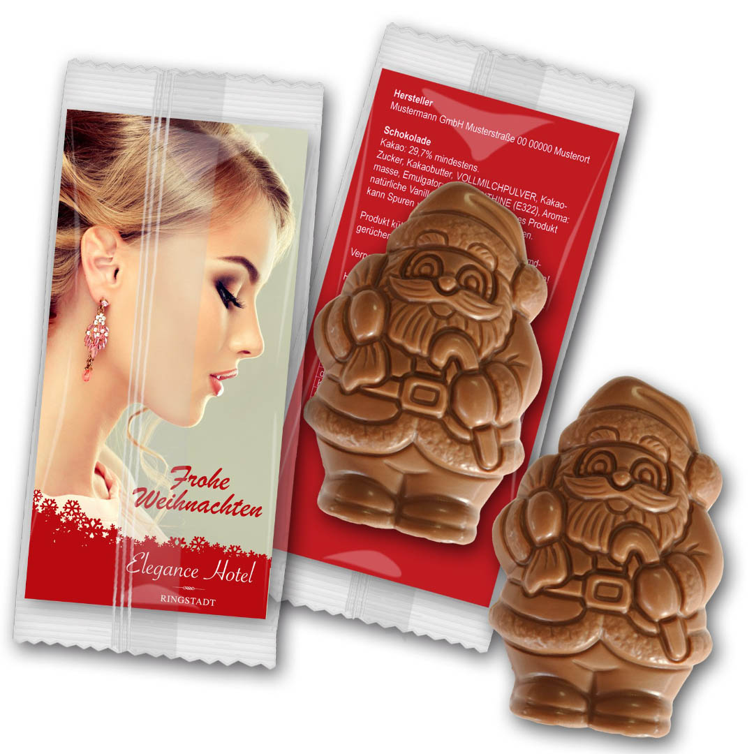 Weihnachtsmann Schokolade individuell
