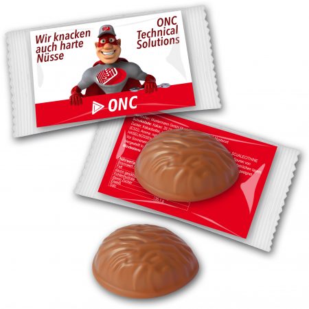 Schokoladennuss mit Logo