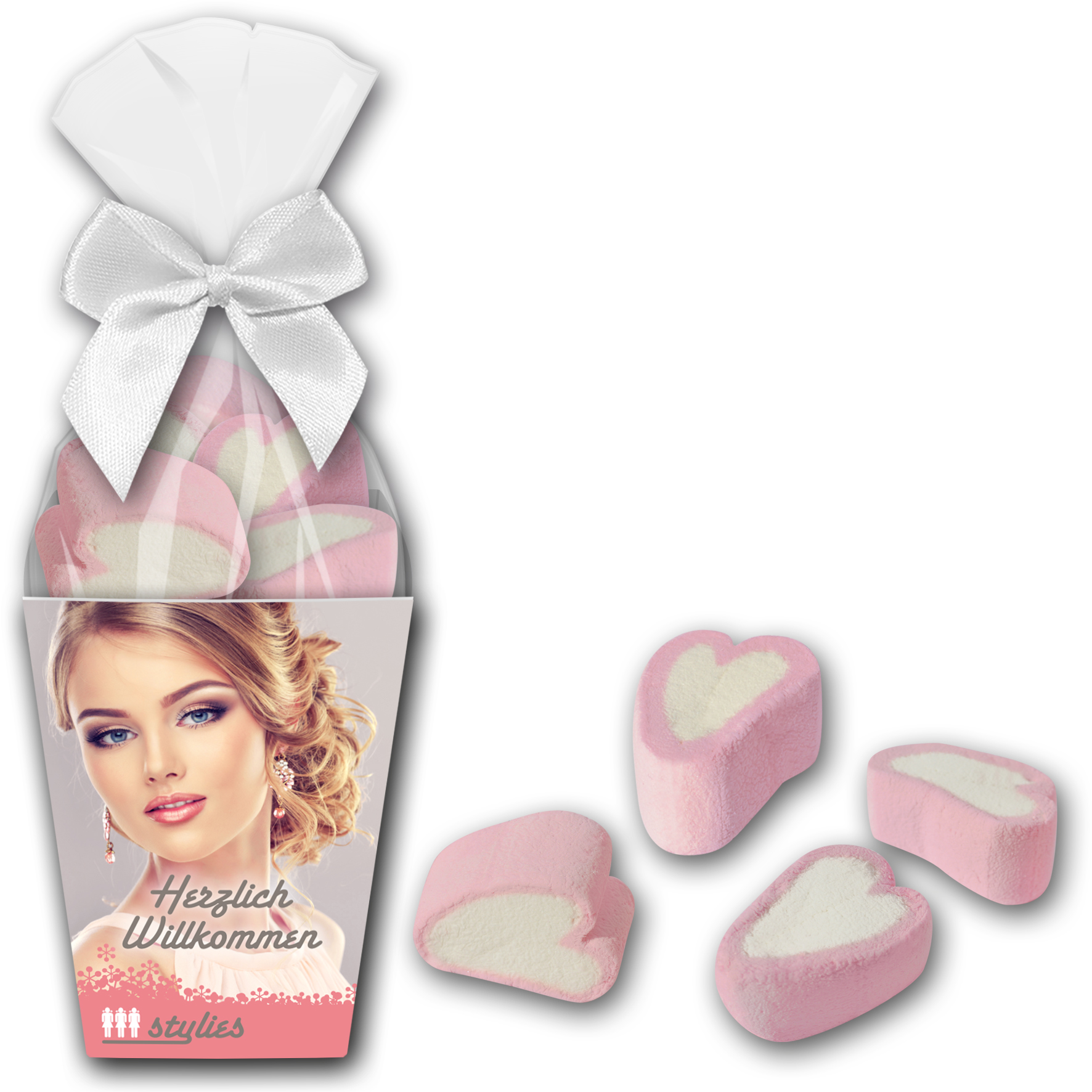 Naschpack Marshmallowherzen