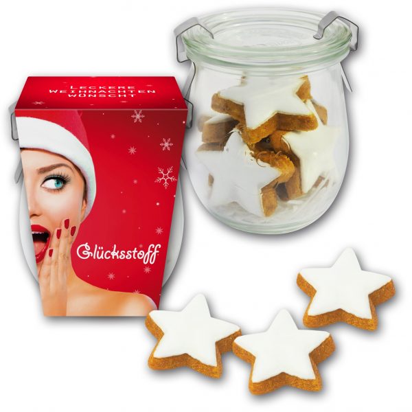 Zimtsterne im Weckglas