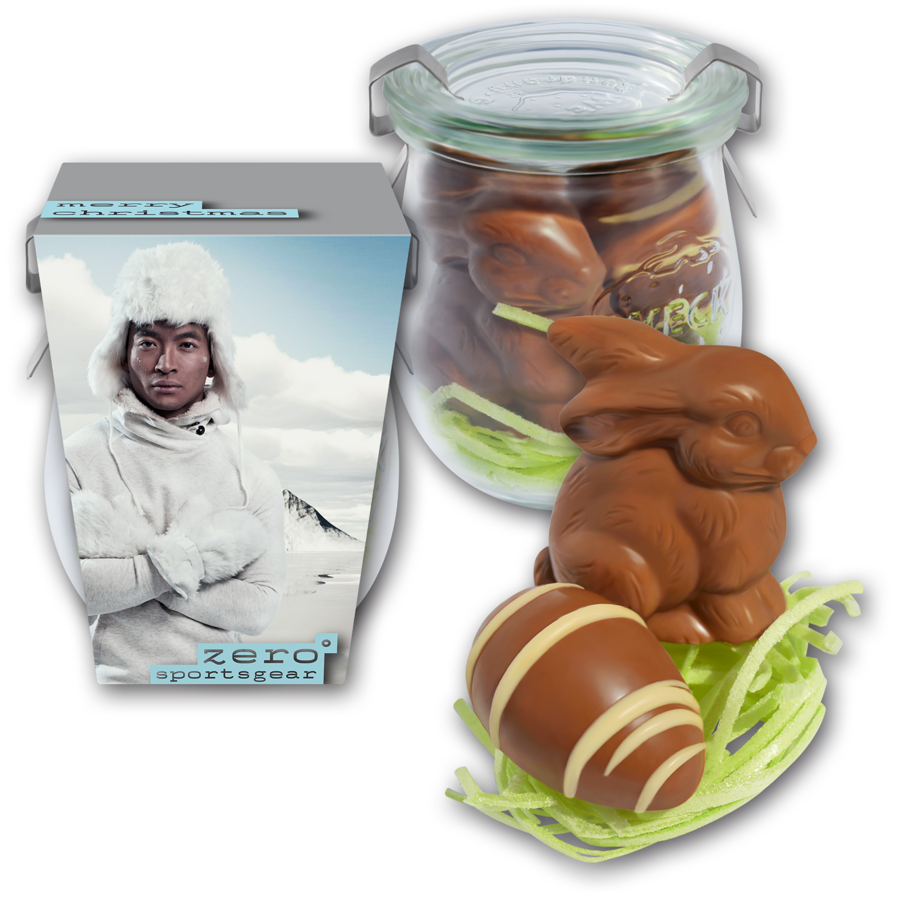 Osternest im Weckglas