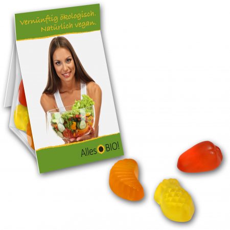 Promobag mit veganer Fruchtgummimischung