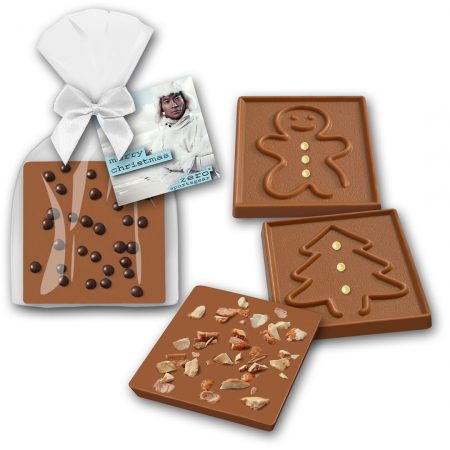 Weihnachtsschokolade mit Logo