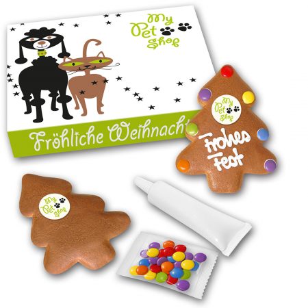 Lebkuchenbaum Bastelkit mit Logo