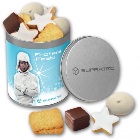 Weihnachtsgebäck in Schmuckdose groß