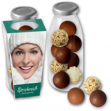 Trüffelmischung in Milchglas