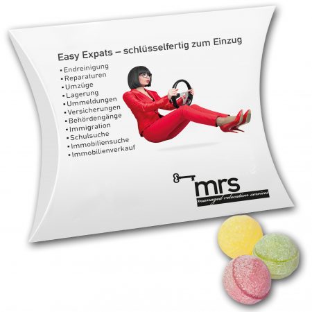 Bonbons in Kissenkarton