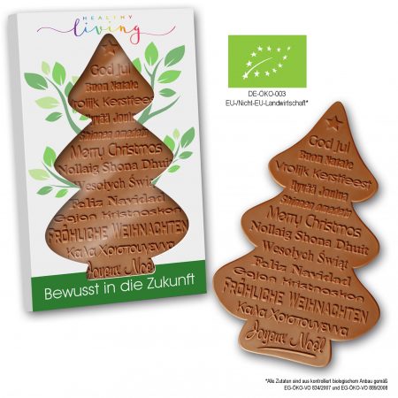BIO Schokotannenbaum worldwide im Schmuckkarton