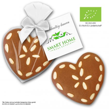 BIO Lebkuchenherz mit Mandeln
