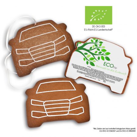 BIO Lebkuchen Sonderform mit Siebdruck