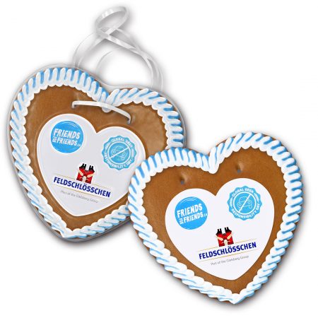 Lebkuchenherz Größe 3 mit Herzpapieraufleger