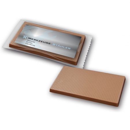 Schokoladentafel 25g mit Aufkleber