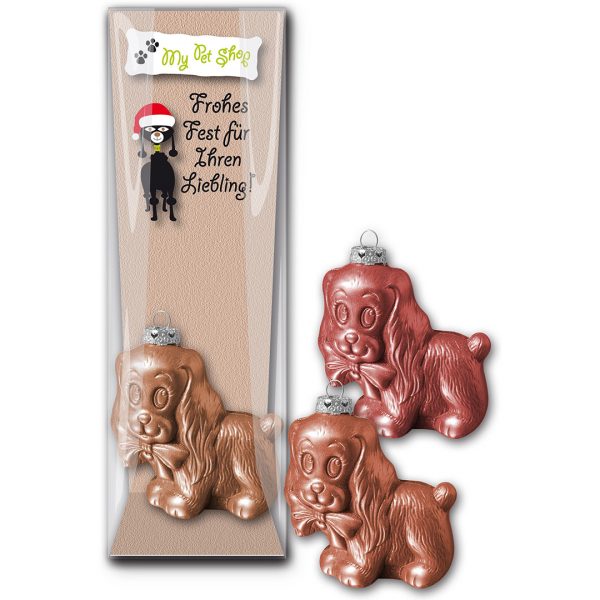 Schoko-Christbaumkugel Pudel 65g