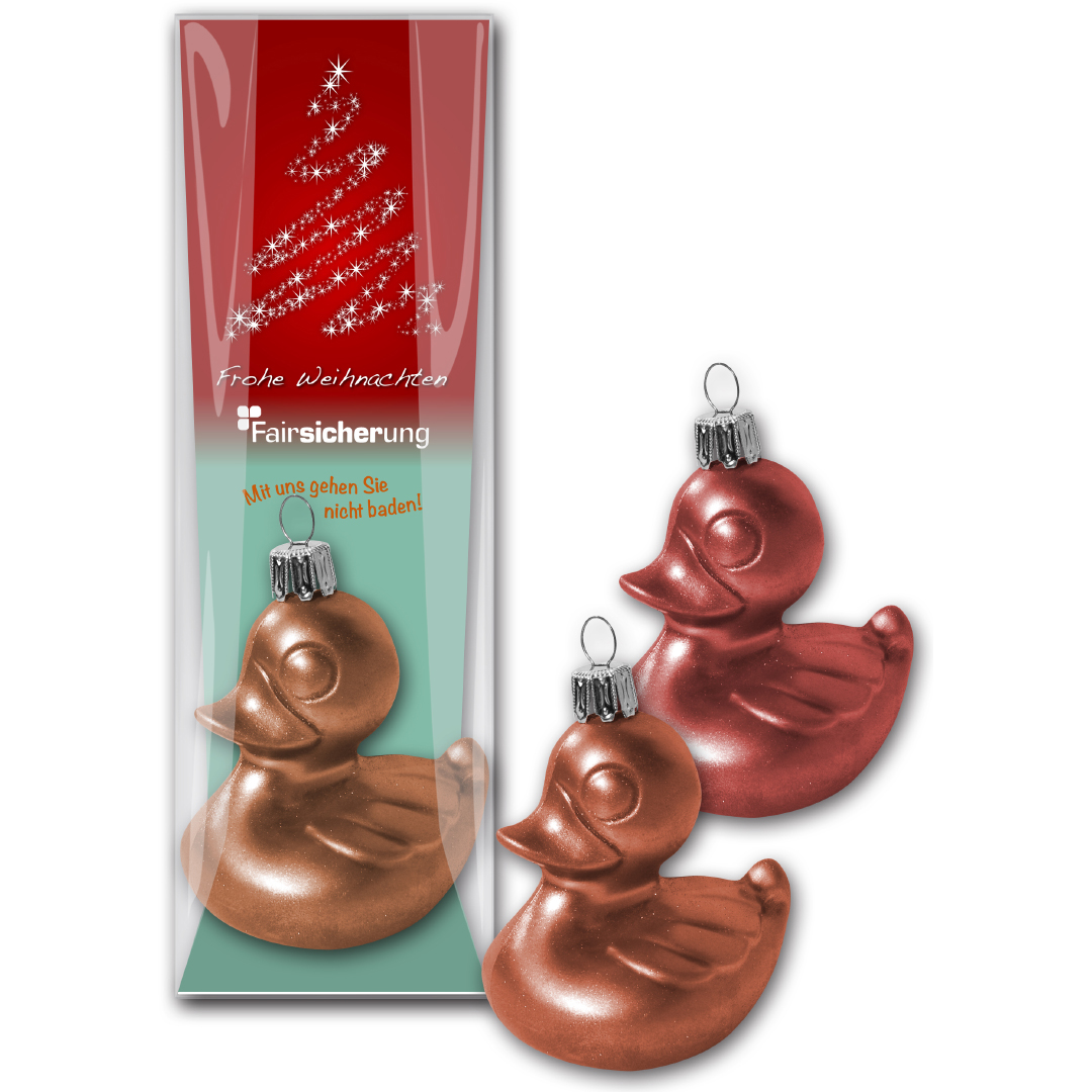 Schoko-Christbaumkugel Ente 50g