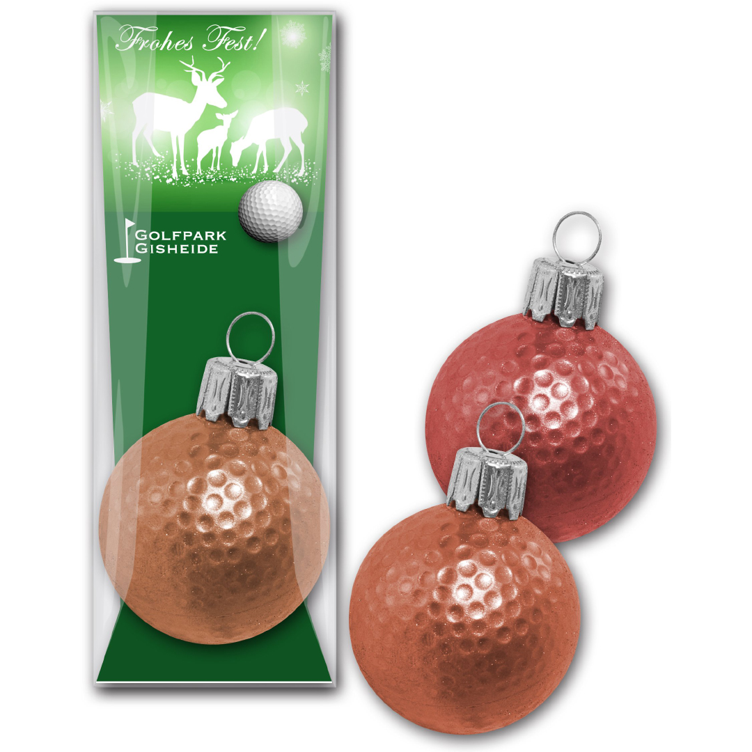 Schoko-Christbaumkugel Golfball 25g