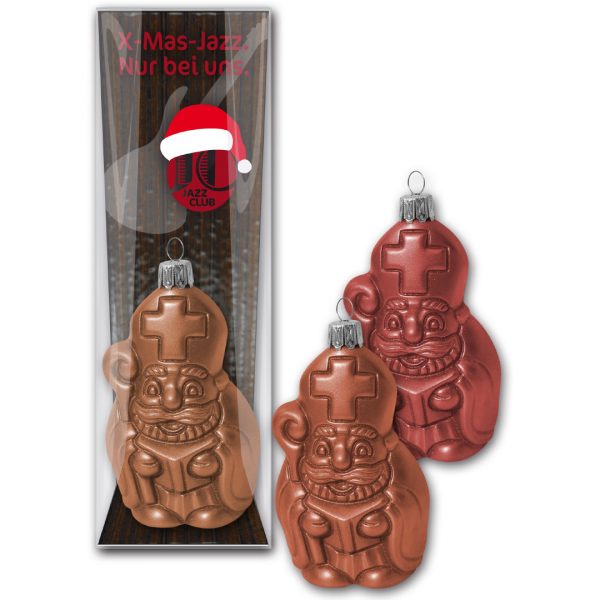 Schoko-Christbaumkugel Weihnachtsmann 55g