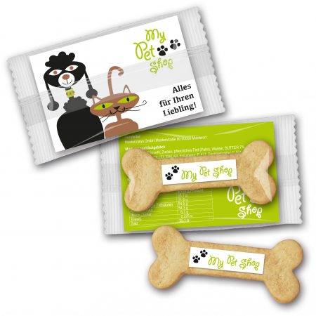 Cookie Knochen mit Logo