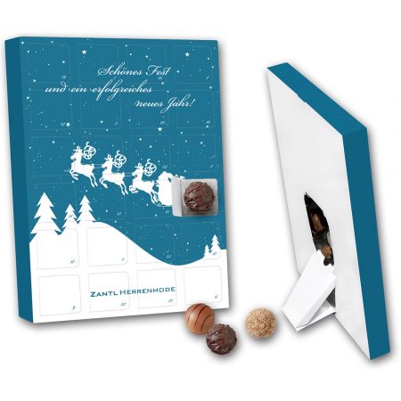 Trüffeladventskalender 24er mit Tischaufsteller