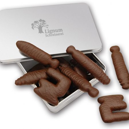 Schokolebkuchen Sonderform in Blechdose