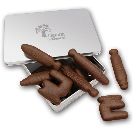 Schokolebkuchen Sonderform in Blechdose