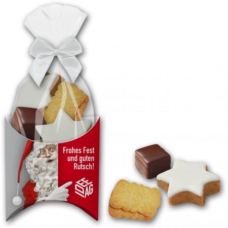 Weihnachtsgebäck im bedrucken Karton