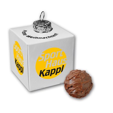 1er Trüffel in Christbaumkugelbox